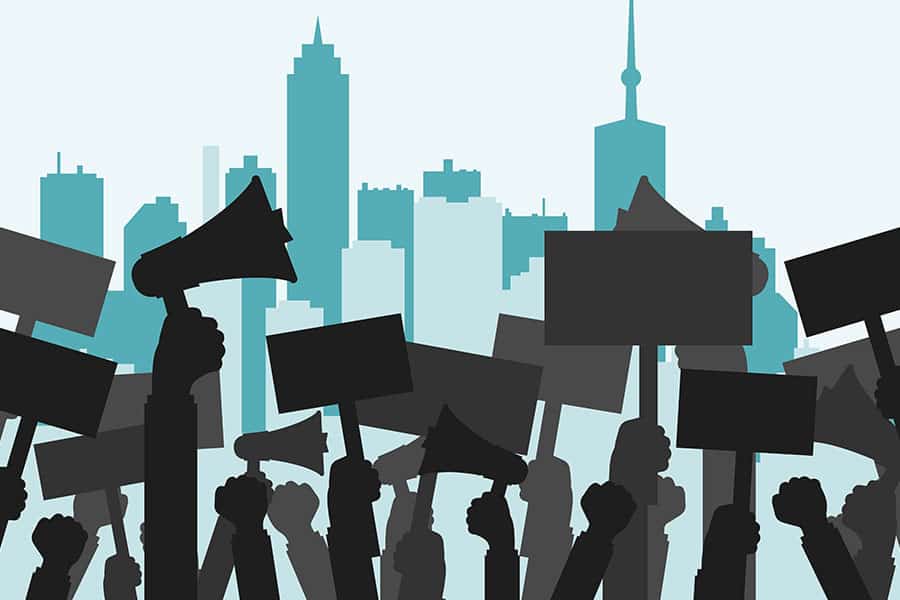 Social Risk: When the Protest Comes to You